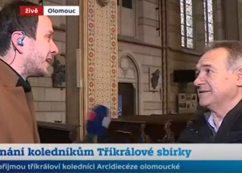 Rozhovor ředitele ACHO při požehnání koledníkům