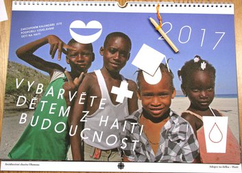 Vybarvěte haitským dětem budoucnost. V kalendářích omalovánkách