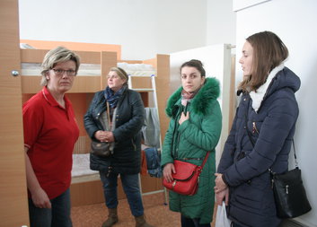 Kolomyjská Charita přijela pro inspiraci. Zajímá se o lidi bez domova a dobrovolníky