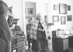 Tříkrálové koledování v arcibiskupském paláci