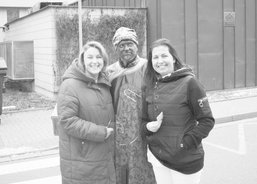 Tříkrálové koledování ve fakultní nemocnici. Pózujeme