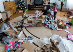 Vánoční balíčky - dětský domov v Kolomyji