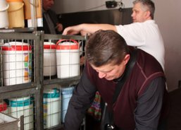 Charita Berežany v jídelně v Uherském Brodě