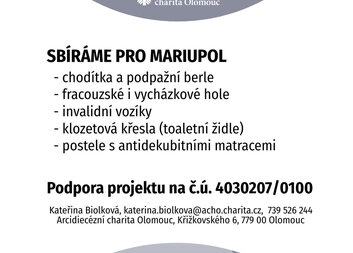 Zdravotní a kompenzační pomůcky pro Ukrajinu