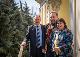 Lvov, setkání na arcibiskupství.