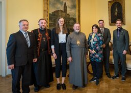 Lvov, setkání na arcibiskupství.