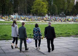 Lvov, návštěva vojenského hřbitova Nove Marsove Pole.