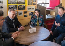 Lvov, neformální setkání s panem generálním konzulem Davidem Malým a konzulem Vladimírem Kadlecem.