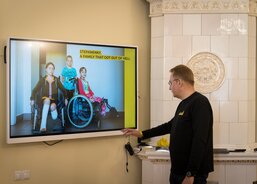 Lvov, setkání se starostou panem Andrijem Sadovym.