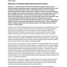 Europoslankyni Šojdrovou na Ukrajině doprovázeli pracovníci ACHO