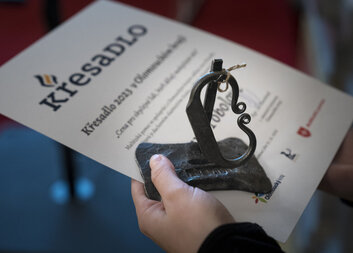 Naše dobrovolnice převzala ocenění Křesadlo