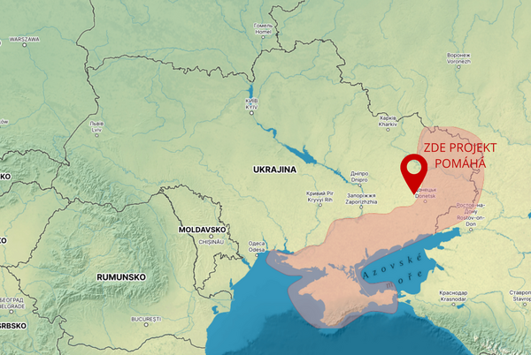 Mapka oblasti pomoci