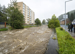 Sobotní odpolední monitoring situace na Jesenicku. (Foto Pavel Langer, Fotoarchiv ACHO)