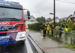 Sobotní odpolední monitoring situace na Jesenicku. (Foto Pavel Langer, Fotoarchiv ACHO)
