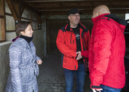 Pracovníci ACHO během odpoledního monitoringu situace na Jesenicku. (Foto Pavel Langer, Fotoarchiv ACHO)