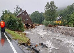 Monitoring postižených oblastí Bělá a Domašov. (Foto R. Neugebauer, Fotoarchiv ACHO)