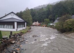 Monitoring postižených oblastí Bělá a Domašov. (Foto R. Neugebauer, Fotoarchiv ACHO)