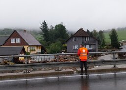 Monitoring postižených oblastí Bělá a Domašov. (Foto R. Neugebauer, Fotoarchiv ACHO)