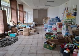 Jeseník - příjem a rozvoz humanitární pomoci