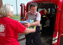 Jeseník - příjem a rozvoz humanitární pomoci