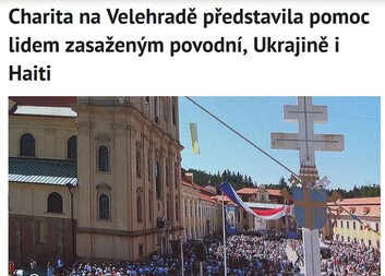 Charita na Velehradě představila pomoc lidem zasaženým povodní, Ukrajině i Haiti