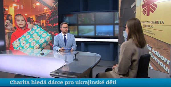 Kateřina Biolková v ČTV povídá o projektu Vánoční balíček